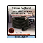DC-ELEKTRO HES KABLOLU Ev TİPİ Araç Şarjı Uyumlu 30 Metre (3x2.5 mm Ttr Tam Bakır) 3.5kw - 16 AMPER BEMİS KAUÇUK FİŞLİ Uzatma Seyyar
