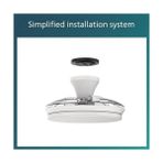 Dc Fan Ceiling Tavan Vantilatörlü Armatür, Açılır/kapanır Kanatlı, Kumandalı, Sarı/beyaz Işık 28W+35W - Beyaz - 001-Siyah