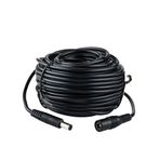DC Güç Adaptörü Uzatma Kablosu 60 ft 2,1 mm x 5,5 mm 12V DC Güç Adaptörü, LED, CCTV Kamerası, Güvenlik WiFi Kamerası, DVR ile Uyumlu