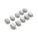 Dc Motor 3v-6v Mikro Hobi Motoru Deney Seti Robotik Proje Oyuncak Motoru Küçük Güçlü Motor 10 Adet