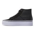 DC Shoes ADJS300296 Manual Hi Platform Battleship/Gum Kadın Sneaker Siyah 40