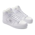 DC Shoes Manteca 4 Hi - Kadınlar için yüksek kaliteli deri ayakkabı, Beyaz Gümüş, 40.5 EU