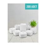 DCA SUPPLY STORE 3 Gözlü Tek Kullanımlık Köpük Tabldot Tabağı -Sızdırmaz Isı Yalıtımlı- 200'lü Paket