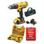 Dcd776s2-Tr 18V 1.5 Ah Li-İon Şarjlı Darbeli Matkap Çift Akülü Vidalama