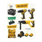 Dcd778 Kömürsüz Darbeli Şarjlı Matkap Dcf787 Akülü Torklu Vidalama Dch133 Kırıcı Delici Hilti Set