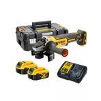 Dcg405p2 18V 5.0 Ah Li-Ion 125 Mm Kömürsüz Çift Akülü Avuç Taşlama