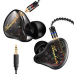 DCMEKA Oyun için Çift Sürücülü IEM'ler - Çıkarılabilir MMCX, 4N Gümüş Kaplama OFC Kablosu ve Gürültü İzolasyonlu Kulak Uçları ile 9.2mm+6mm HiFi Kulak İçi Monitörler (Müzik/Stüdyo için Kablolu
