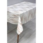DD HOME Astarlı Silinebilir Pvc Muşamba Masa Örtüsü 210-A - Kahve - 140 x 200 cm