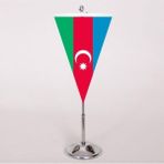 d&d Plus Azerbaycan Masa Bayrağı Üçgen