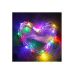 Ddpest 5 Metre Rgb Çok Renkli Pilli Peri Led Renkli Kavanoz Balon Oda Süsleme Tel Led