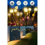 Ddpest 6 Ledli Solar Güneş Enerjili Ateş Böceği Çiçek Lamba 6 Adet Led Işık Bahçe Lambası