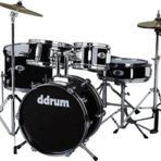 DDRUM Junior Davul Seti Midnight Black-Siyah Junior Boy Akustik Bateri Seti