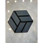 Ddtrend 3 Boyutlu Altıgen Akustik Duvar Paneli Mdf Ahşap Siyah Keçeli 15-25-29 cm - Antrasit