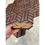 Ddtrend 3 Boyutlu Altıgen Akustik Duvar Paneli Mdf Ahşap Siyah Keçeli 15-25-29 cm - Ceviz