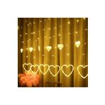 Ddtrend 8 Fonksiyonlu Dekoratif Kalp Desenli Perde Led 12 Sarkıt Ip Led