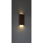 Ddtrend Dekoratif Ahşap Ledli Pilli Aplik 20X10 Cm Duvar Balkon Antre Aksesuarı Otel Cafe Villa Bohem