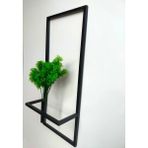 Ddtrend Dekoratif Metal Çiçeklik ve Yapay Çiçek Çim Yeşili Duvar Aksesuarı Dekoratif Salon Balkon Saksı
