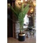 DDTREND Siyah Metal Saksılı Yapay Ağaç Yapay Çiçek Büyük Boy Salon Çiçeği 150 Cm 1.50 Metre DDS-501