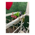 DDTREND Yapay Çiçek Ve Bitki Dahil Balkon Saksıda Aranjman Dekoratif Teras Çiçeği Anneler Günü Hediyesi