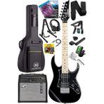 DE-150BK-50AMP Maple Klavye Hh Yüksek Kaliteli 50W Amfili Elektro Gitar Seti