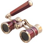 De Beers Aomekıe 3X25 Opera Gözlük Dürbün Metal Gövde Zincir/saplı Optik Lens Tiyatro Teleskopu Retro Tasarım Kadın Kız Hediye (Yurt Dışından)