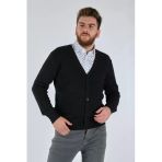 De Blasıo Minimalist V Yaka Erkek Hırka - Oversized & Şık