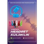 de nada Tv10 Renkli Extra Bass Mikrofonlu Headset Kulaklık