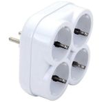 De-Pa 10004 Topraklı 16 Amper 250 Volt Beyaz 4'Lü Çok Amaçlı Golyat Priz