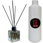 De Parfum Bahar Çiçekleri Kokulu Yedek Dolum 1 lt Oda Kokusu + 115 ml Bambu Çubuk ve Cam Şişe