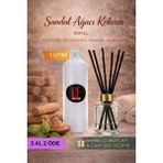 De Parfum Sandal Ağacı Kokulu Oda Kokusu 1 Litre Yedek Dolum Şişesi + 100 ml Cam Şişe ve Bambu Çubuk