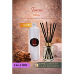 De Parfum Tarçın Kokulu Oda Kokusu 1 Litre Yedek Dolum Şişesi + 115 ml Cam Şişe ve Bambu Çubuk