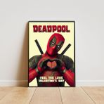 Deadpool Love Film Afiş Dekor Duvar Poster 30x42 Çerçevesiz