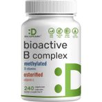Deal Supplement Bioactive Vitamin B Complex Immune Choline Inositol Folate Energy 240 Veggie Caps