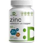 Deal Supplement Zinc Picolinate (Çinko) 50 mg With Selenium + COPPER(BAKIR)240 Caps Supports Healthy - 240 KAPSÜL