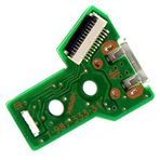 Deal4GO JDS-040 12-pin Mikro USB Şarj Bağlantı Noktası Soket Kartı PCB Modülü Değiştirme Sony PS4 Pro İnce Kumanda için