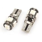 DealMux 2 Adet T10 5050 5-SMD LED Canbus Gösterge Paneli Ampul Mavi 2652 Dahili