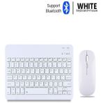 Deanb BKB011 Mini Kablosuz Bluetooth Klavye & Mouse Seti - Universal Uyumlu, Taşınabilir ve Şarjlı - Beyaz