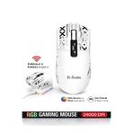 DEANB Kablosuz Oyuncu Mouse 24000 DPI 1000Hz RGB Şarj İstasyonlu Dijital Göstergeli Gaming Mouse