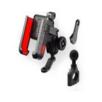DEANB Motosiklet Bisiklet Scooter Telefon Tutacağı 4-7’’inç Ayna & Gidon Bağlantılı Titreşim Engelli Siyah