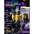 Deanb Şarjlı Araç Ev Ofis Içi Yıldız Tavan Efektli Difüzör – 130ML Sessiz Hava Nemlendirici Araba Kokusu - Siyah