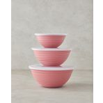 Deanna Plastik 3 Parça Saklama Kabı 1-2-3 Lt Pembe