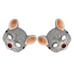 DEARMAMY 2pcs Gerçekçi 3d Pu Köpük Sıçan Maskesi Hayvan Yarım Yüz Maskesi Cadılar Bayramı Karnavalı Cosplay Mouse Kostüm