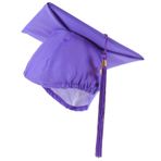 DEARMAMY Mezuniyet Şapkası Köpek Şapkası Mezuniyet Kap Tutucu Kap Kafa Bandı Kurulu Şapka Mezun Siyah Kapak Kurulu Şapka Doktorluk Kepi Başlık Polyester Mor,purple