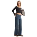 Debra 348 Normal Bel Tint Mavi Baggy Jeans Kadın (Tint Mavi, 36)