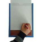 Dec A4 Mıknatıslı Çerçeve Ortası Boş Kısa Kenar Açık - Mavi