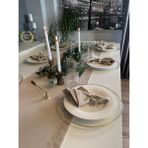 Decamor Home Dertsiz Keten Dokulu Bej Runner - 50 x 220 cm