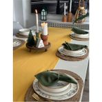 Decamor Home Pamuklu Leke Tutmaz Hardal Sarı Uzun Runner - 40 x 220 cm