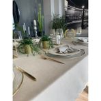Decamor Home Soft Kumaş Dertsiz Leke Tutmaz Bej Rengi Masa Örtüsü - 150 x 260 cm