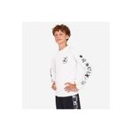 Decathlon 100 Beyaz Slim Fit Uzun Kollu UV Korumalı Çocuk T-Shirt