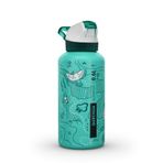 Decathlon 900 Quechua Pipetli 0,6 lt Grafik Desenli Outdoor Alüminyum Matara
